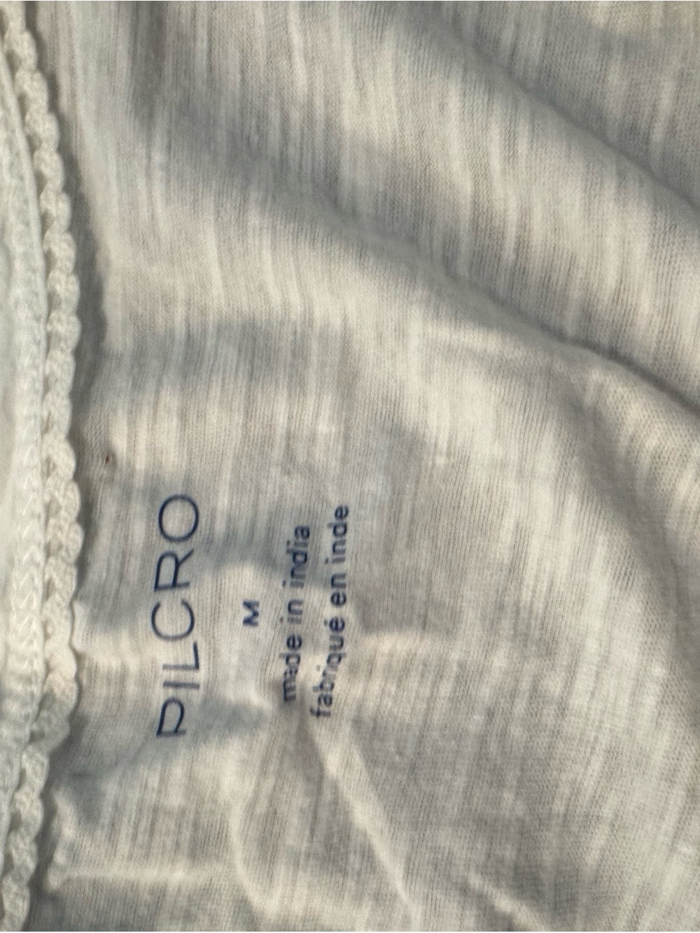 Pilcro Cream Ruffled Button-Front Crop Top - Picture 2 of 2